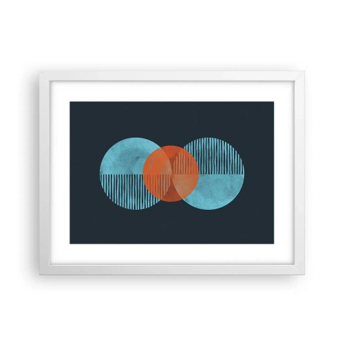 Poster in einem weißen Rahmen - Symmetrische Komposition - 40x30 cm
