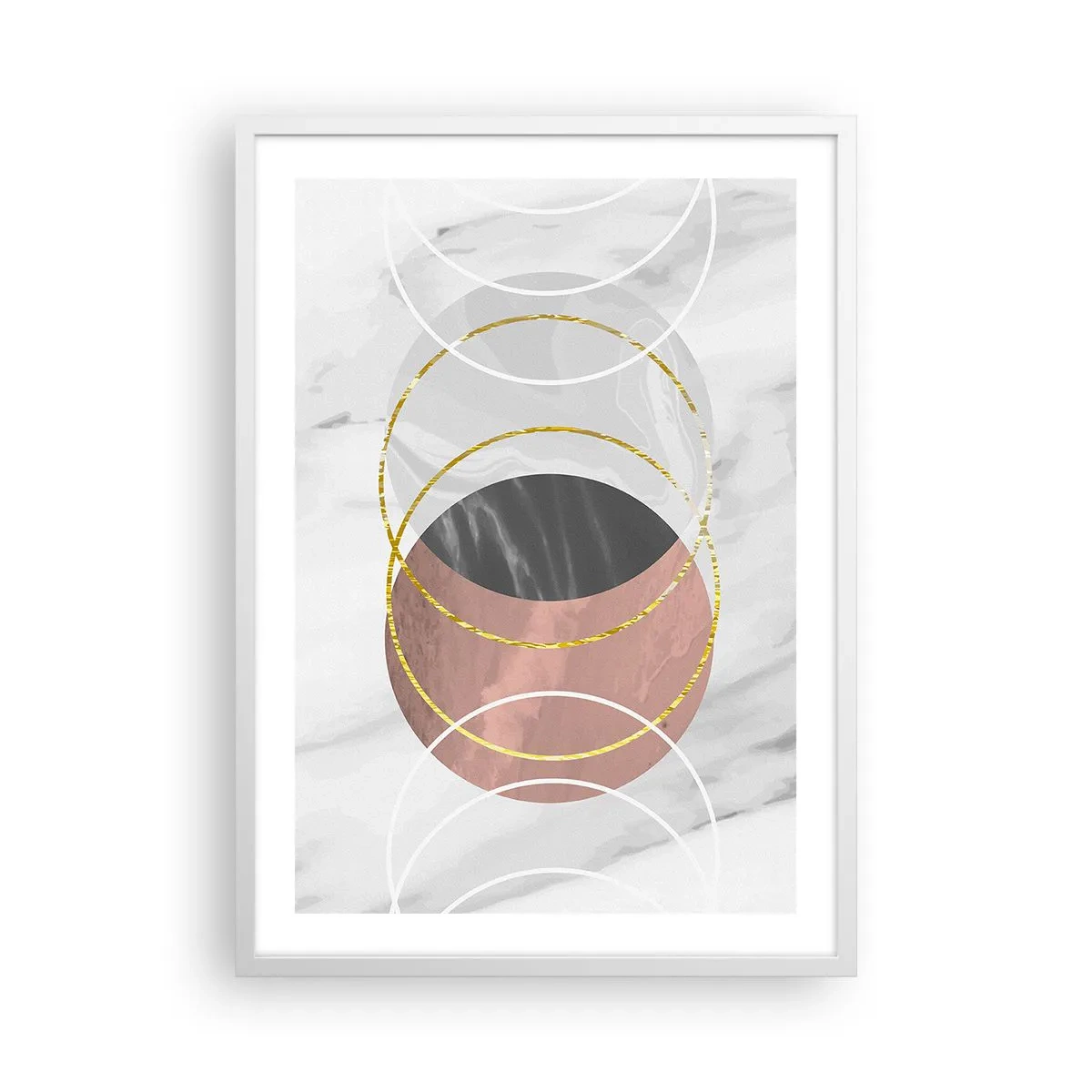 Poster in einem weißen Rahmen - Musik der Sphären - 50x70 cm