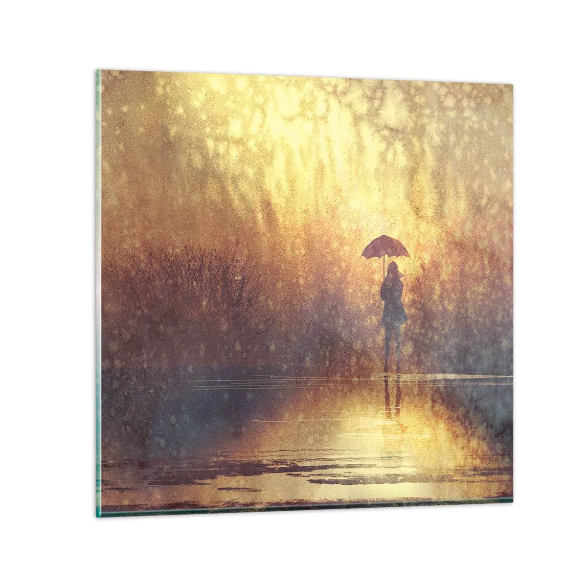 Glasbild - Bild auf glas - Ich habe das Gefühl, dass mich jemand ansieht - 30x30 cm