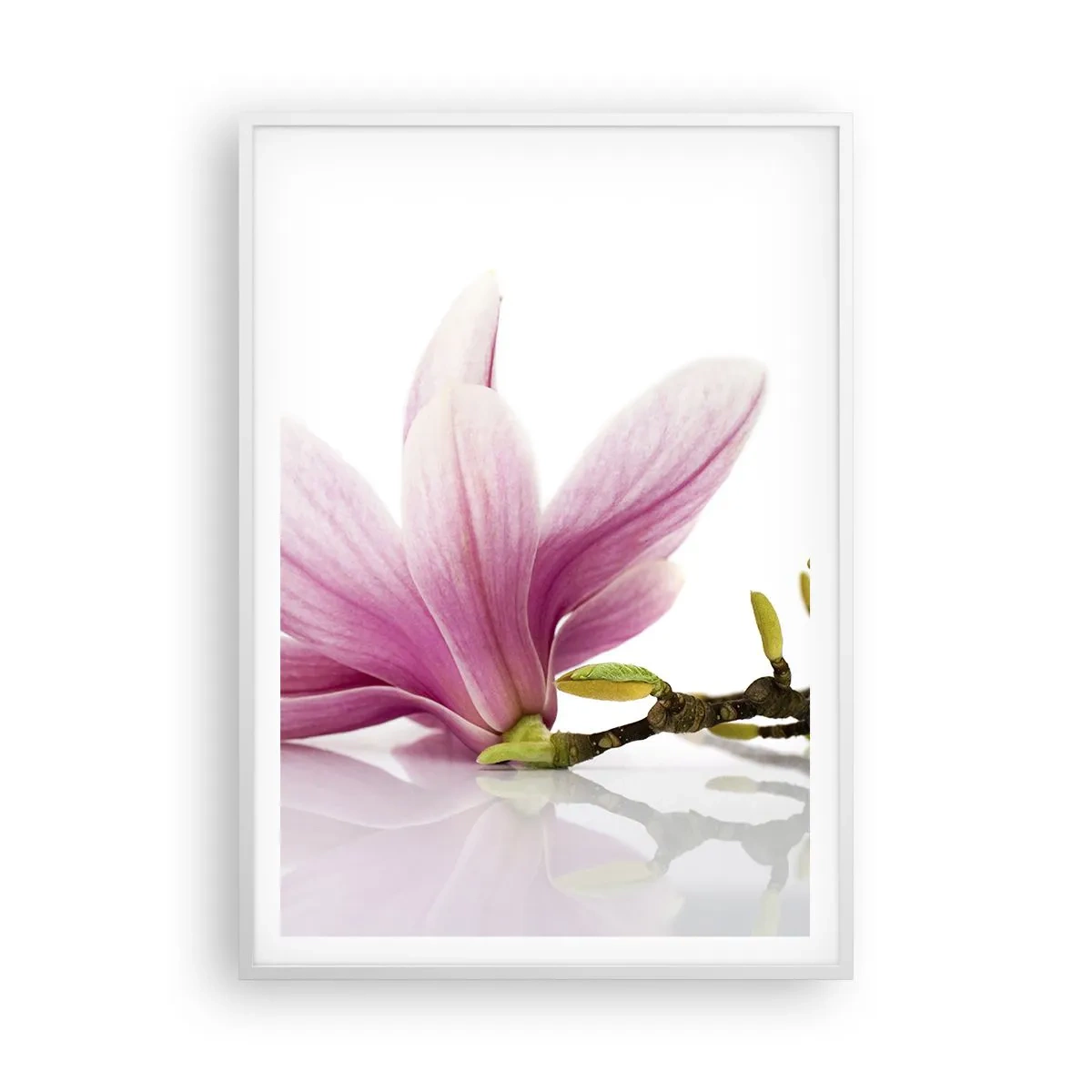 Poster in einem weißen Rahmen - Zart wie ein Frühlingswind - 70x100 cm