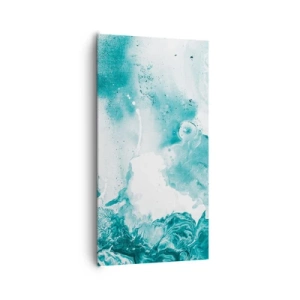 Bild auf Leinwand - Leinwandbild - Morast von Blau - 65x120 cm