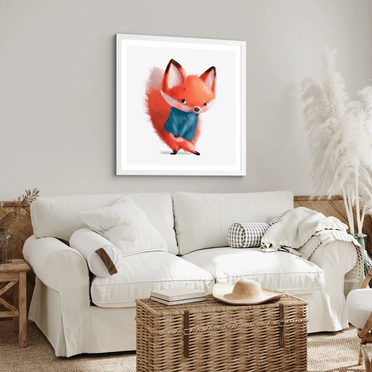 Poster in einem weißen Rahmen - Steht mir das gut? - 50x50 cm