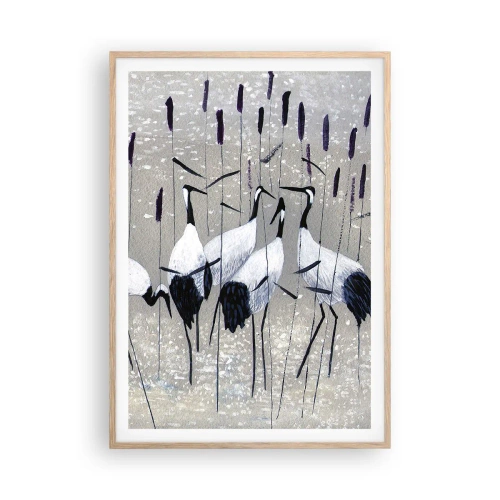 Poster in einem Rahmen aus heller Eiche - Unter ihren eigenen - 70x100 cm