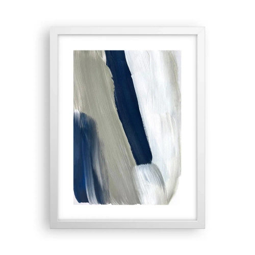 Poster in einem weißen Rahmen - Begegnung mit dem Weißsein - 30x40 cm