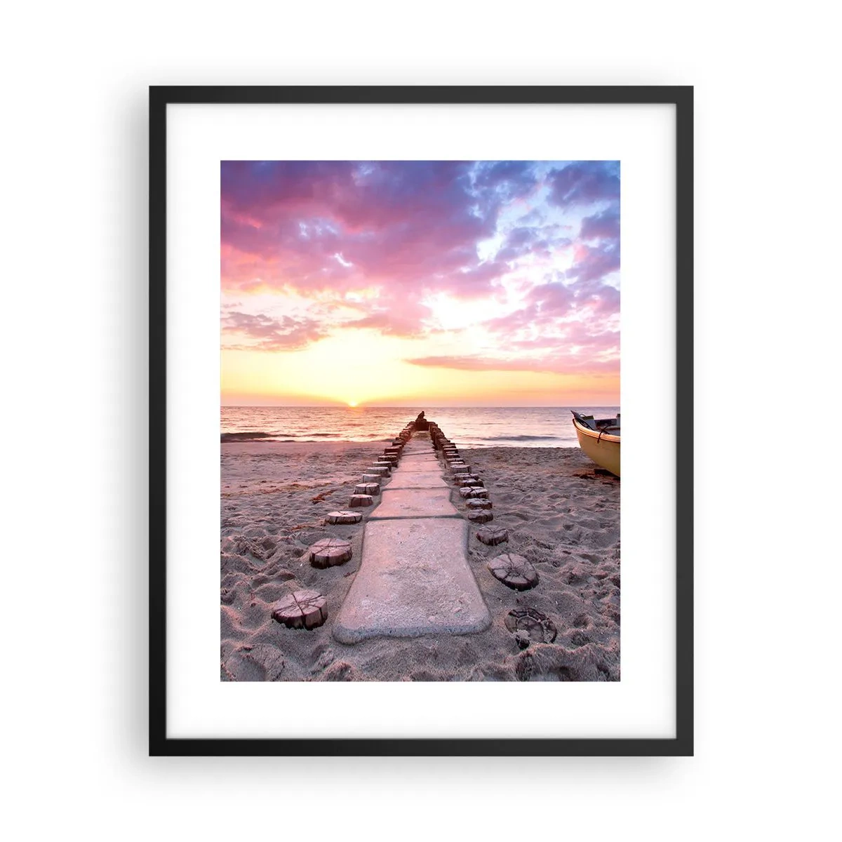 Poster in einem schwarzem Rahmen - Ein Moment tiefer Erfahrung - 40x50 cm