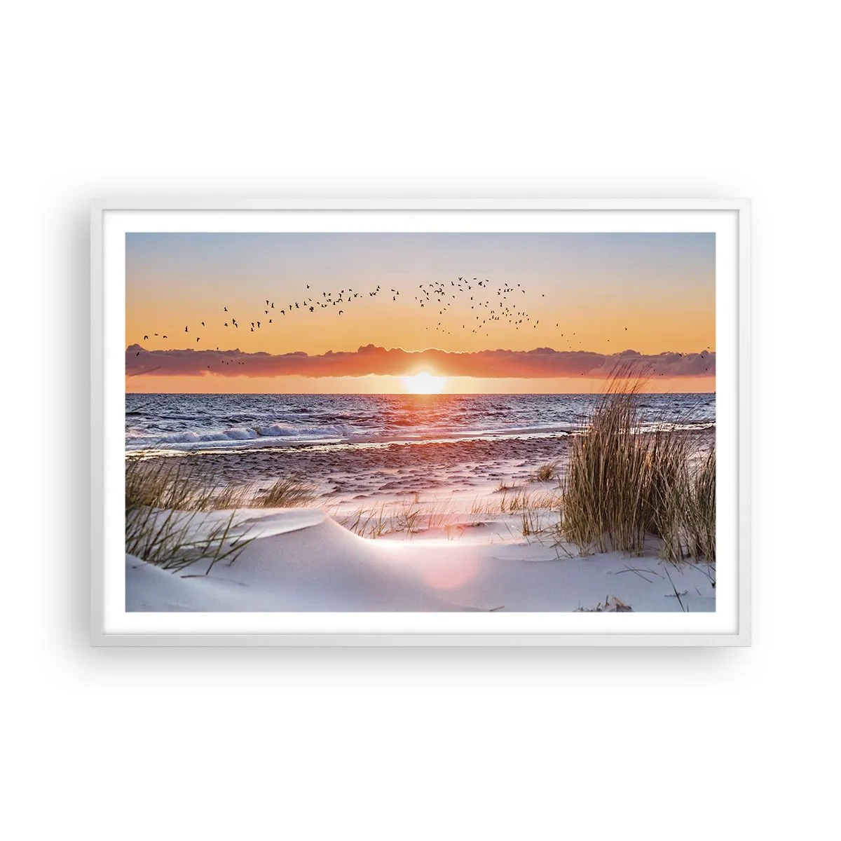 Poster in einem weißen Rahmen - Horizontale Landschaft - 91x61 cm