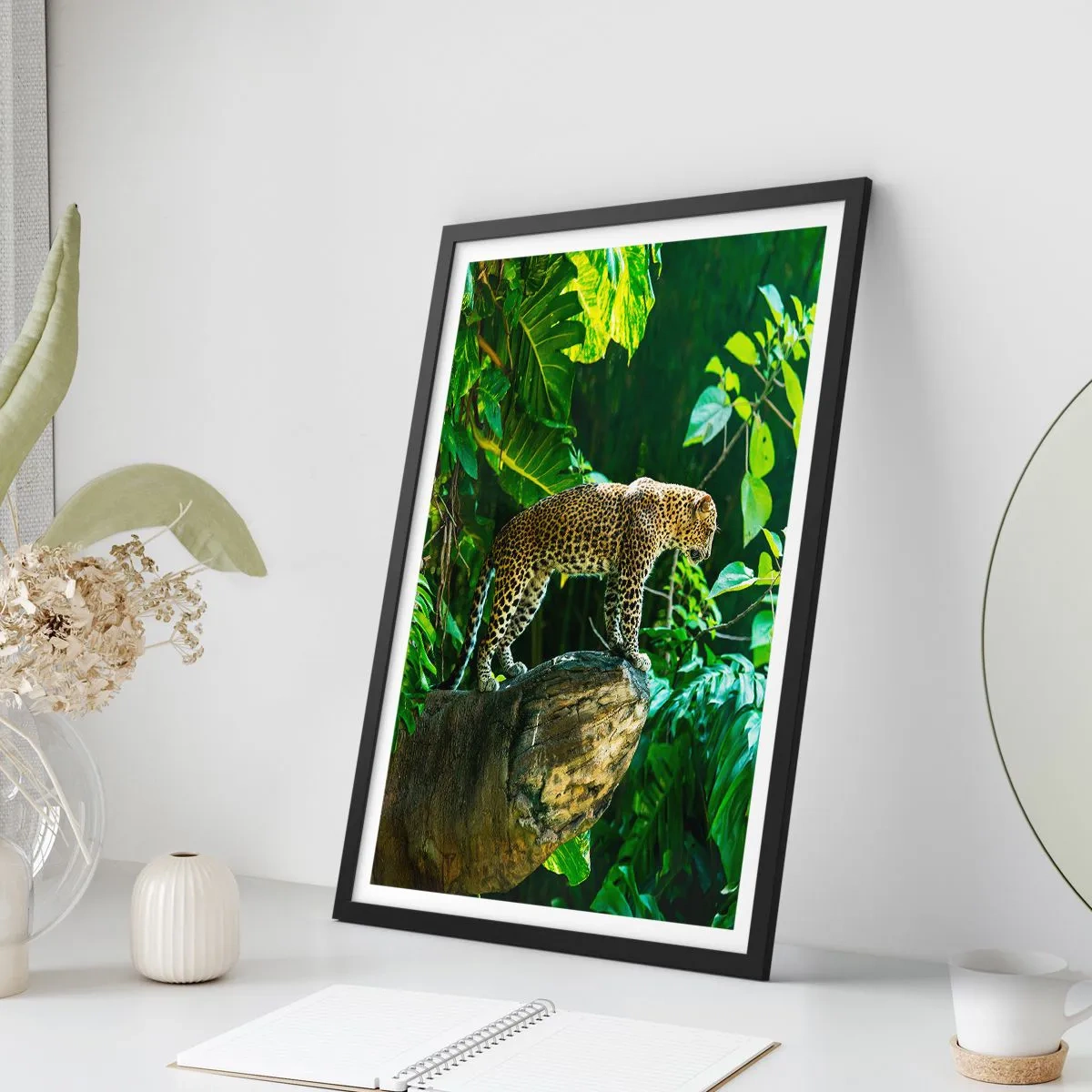 Poster in einem schwarzem Rahmen - Auf die Jagd? - 40x50 cm