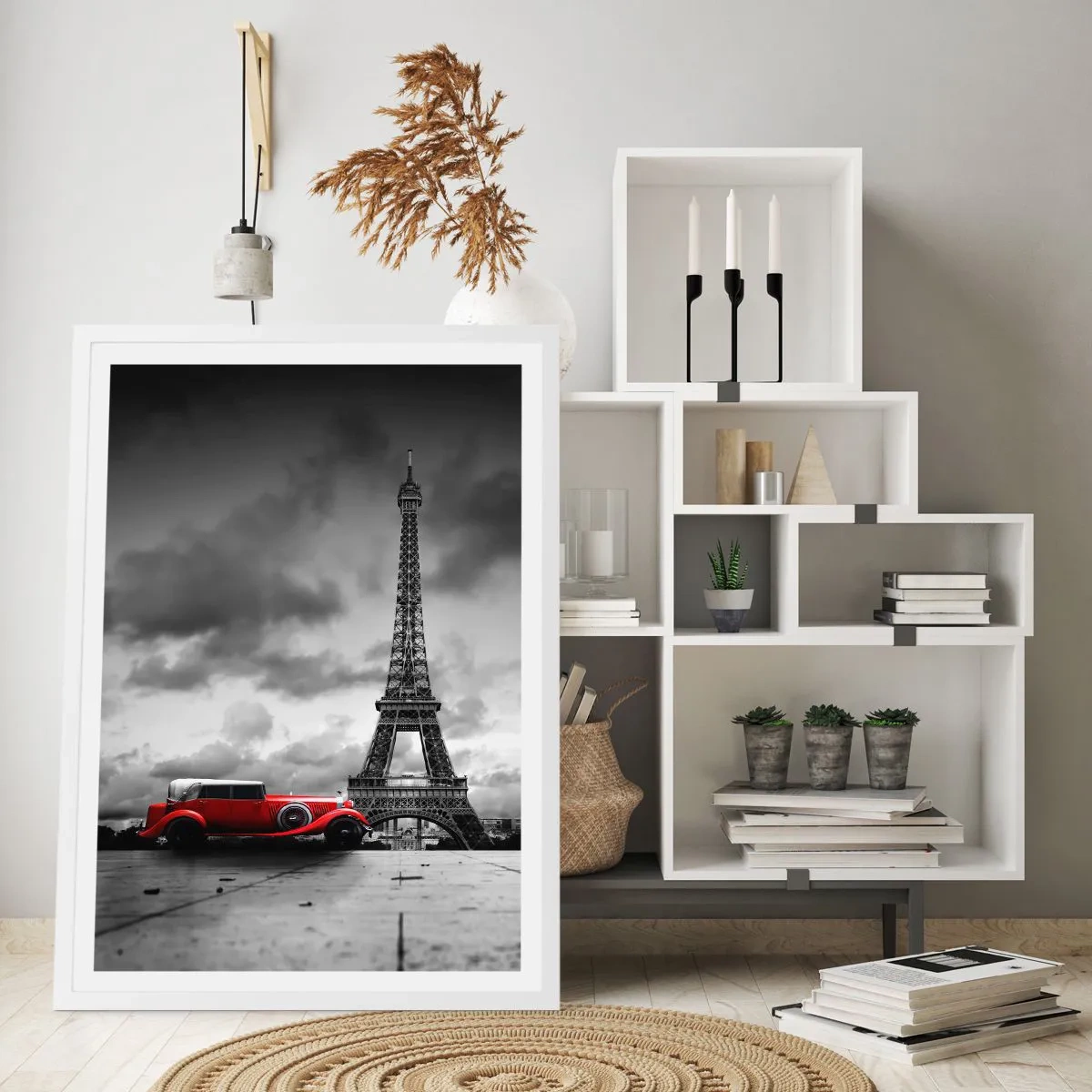 Poster in einem weißen Rahmen - Vor nicht allzu langer Zeit in Paris - 61x91 cm