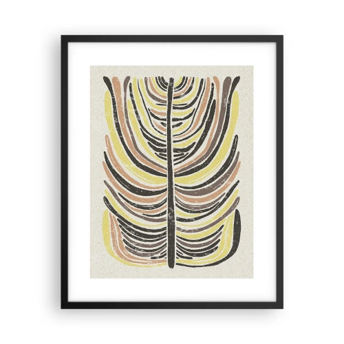 Poster in einem schwarzem Rahmen - Abstraktion voller Leben - 40x50 cm