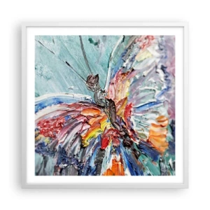 Poster in einem weißen Rahmen - Von der Natur gemalt - 60x60 cm