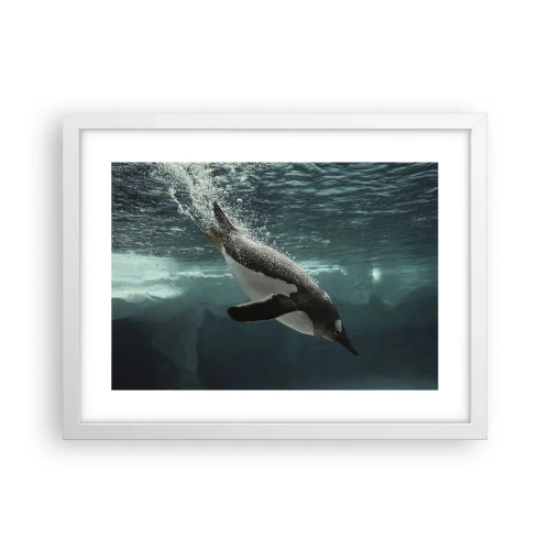 Poster in einem weißen Rahmen - Willkommen in meiner Welt - 40x30 cm