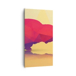 Bild auf Leinwand - Leinwandbild - Die Amaranth-Stärke des Bisons - 65x120 cm