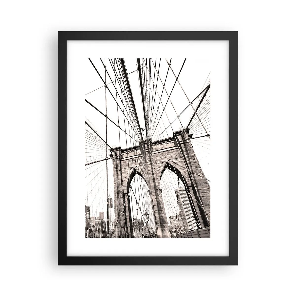 Poster in einem schwarzem Rahmen - New Yorker Kathedrale - 30x40 cm