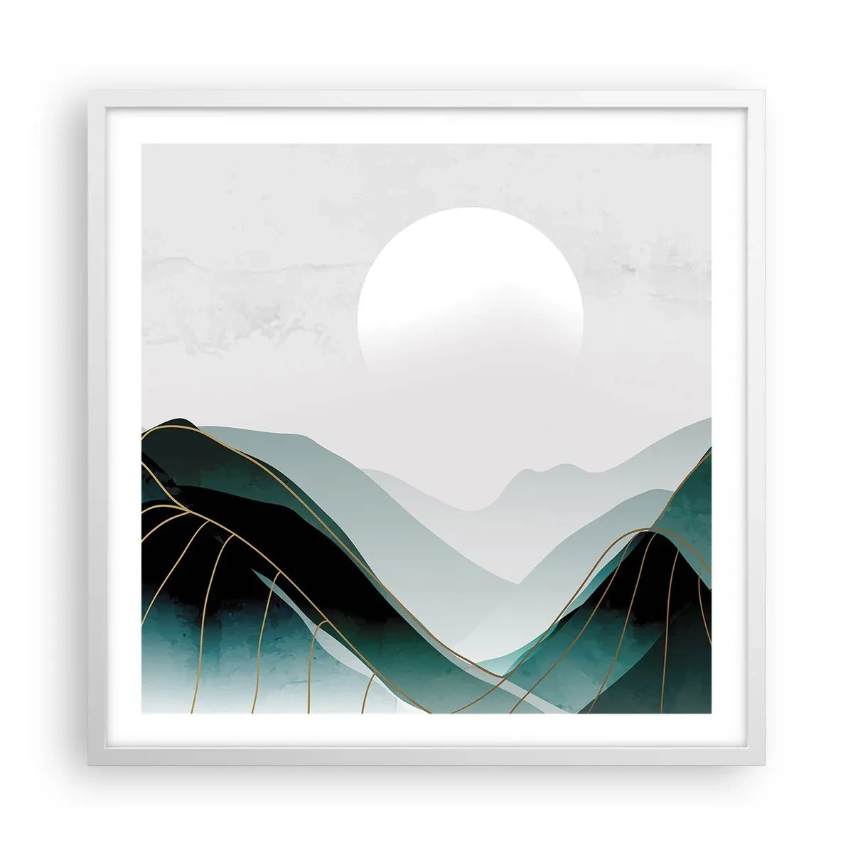 Poster in einem weißen Rahmen - In voller Majestät - 60x60 cm