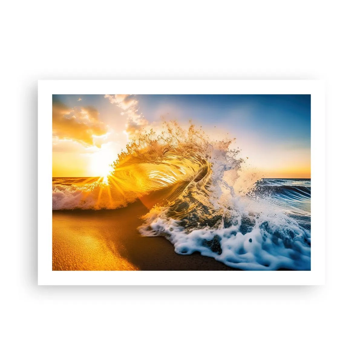 Poster - Spaß im Sand - 70x50 cm