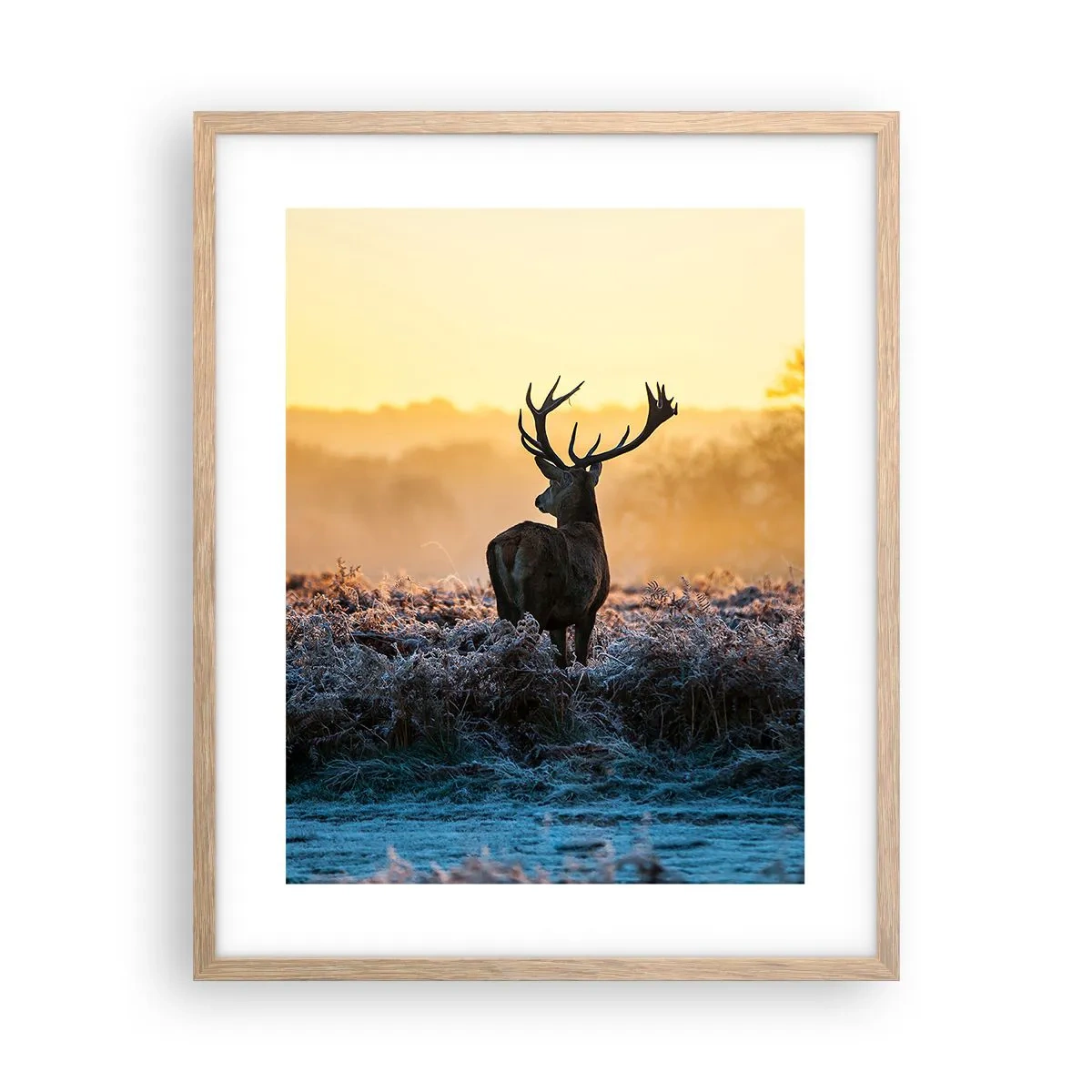 Poster in einem Rahmen aus heller Eiche - Gekrönt auf seinem Besitz - 40x50 cm