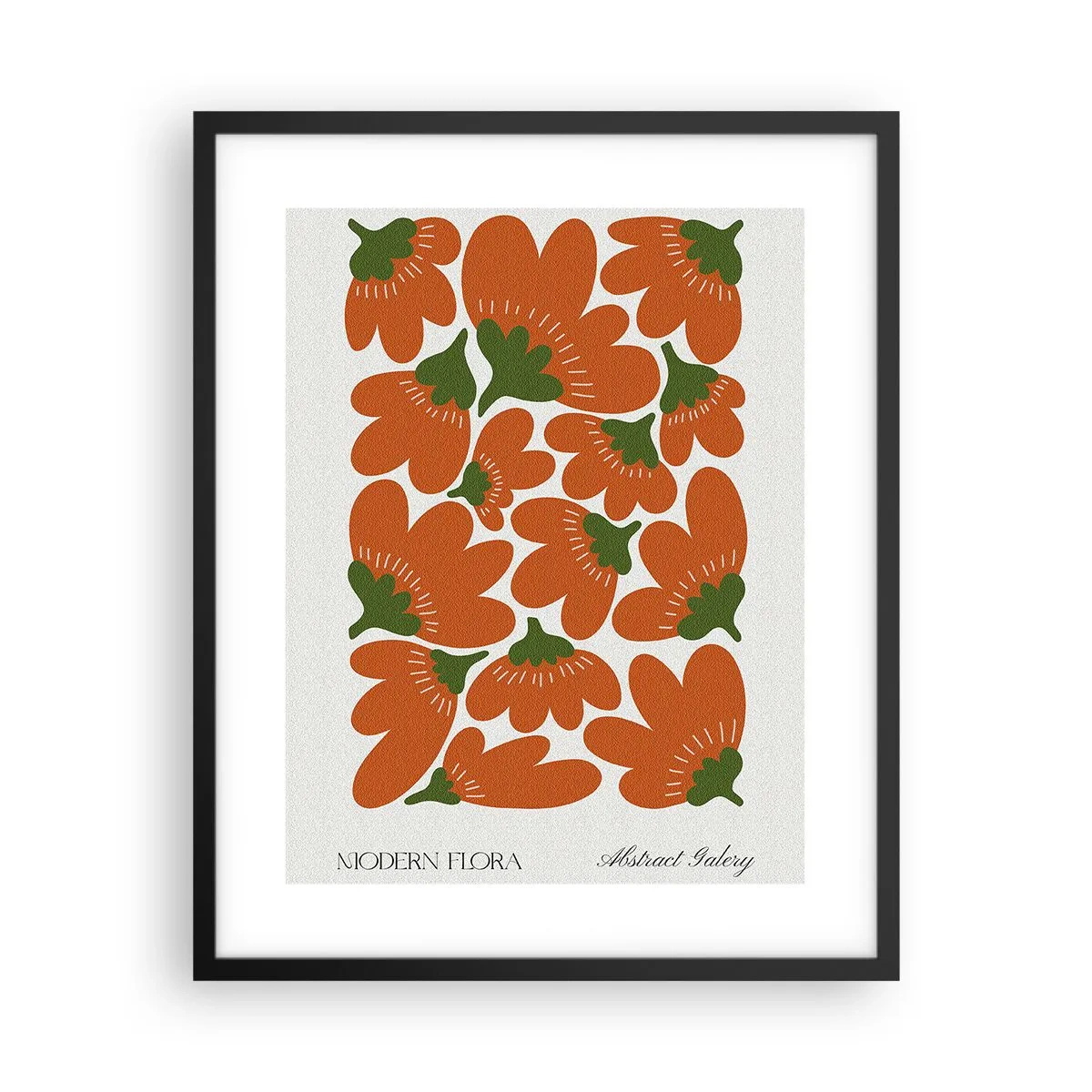 Poster in einem schwarzem Rahmen - Aus dem Leben der Blumen - 40x50 cm