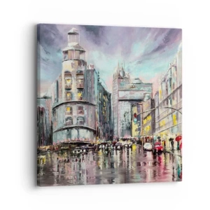 Bild auf Leinwand - Leinwandbild - Es wird ein gelungener Abend - 30x30 cm