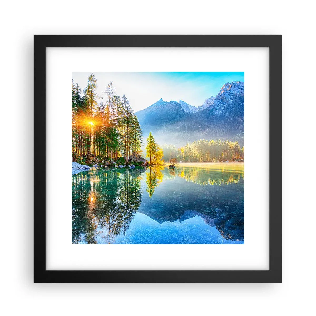 Poster in einem schwarzem Rahmen - Majestät und Süße - 30x30 cm