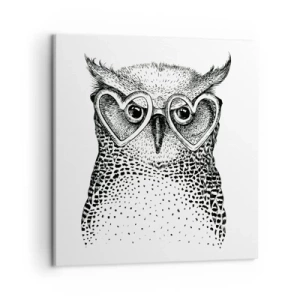 Bild auf Leinwand - Leinwandbild - Klug und mit Liebe - 50x50 cm