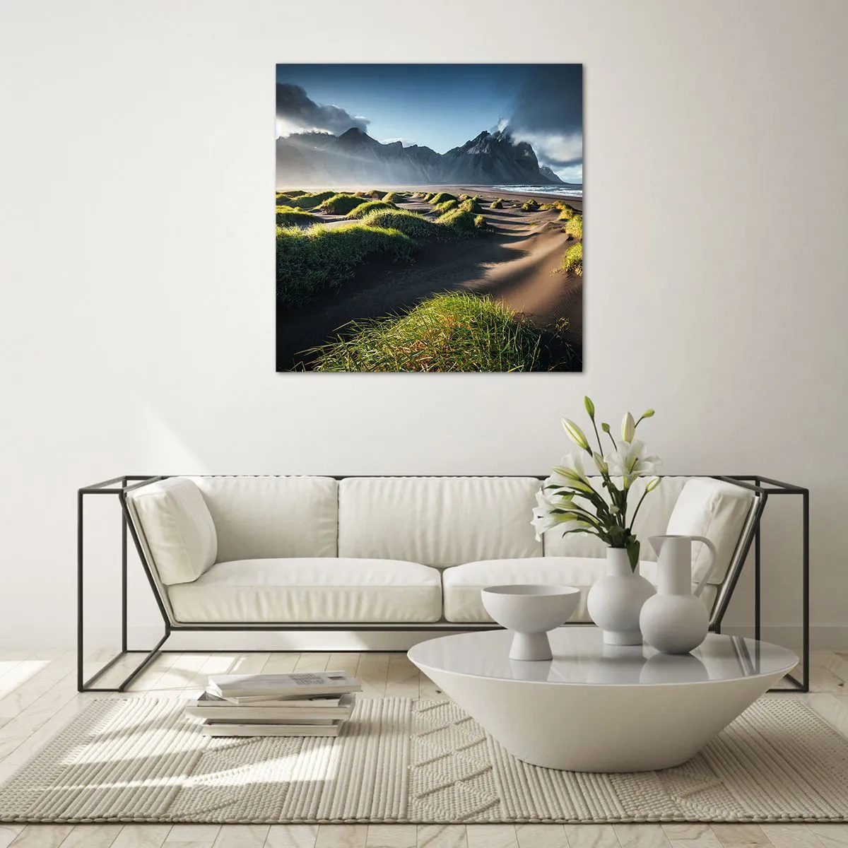 Glasbild - Bild auf glas - Harmonie der Elemente - 40x40 cm