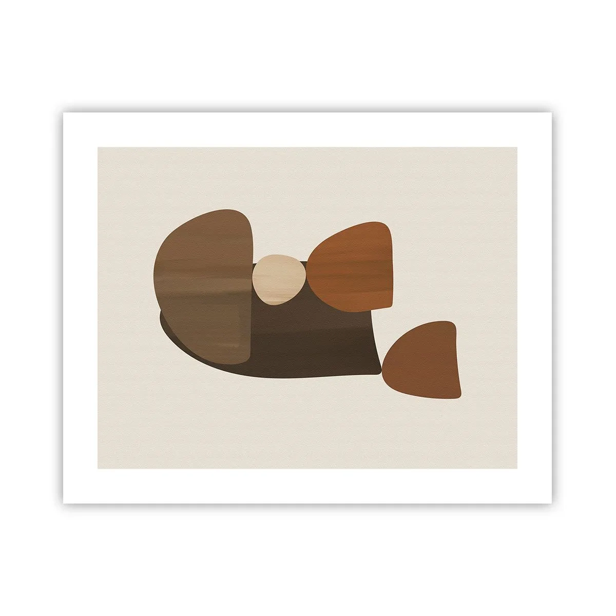 Poster - Komposition in Bronze - 50x40 cm