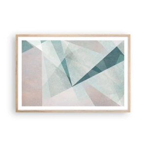 Poster in einem Rahmen aus heller Eiche - Einfach aber dynamisch - 91x61 cm