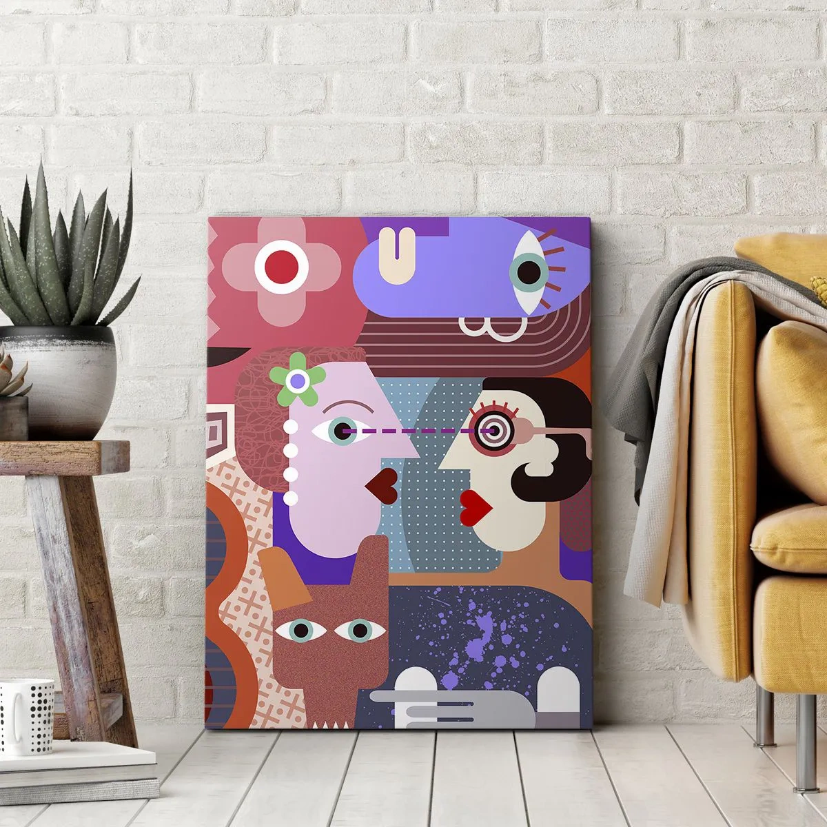 Bild auf Leinwand - Leinwandbild - Augenhöhe - 65x120 cm