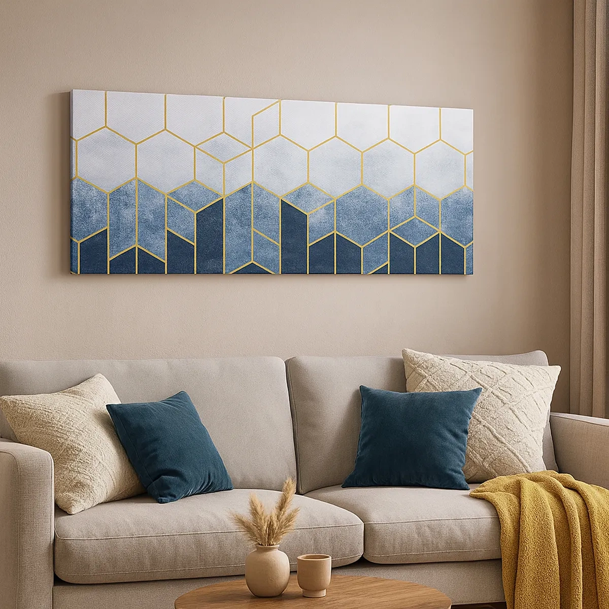 Bild auf Leinwand - Leinwandbild - Komposition im synkopischen Rhythmus - 30x30 cm