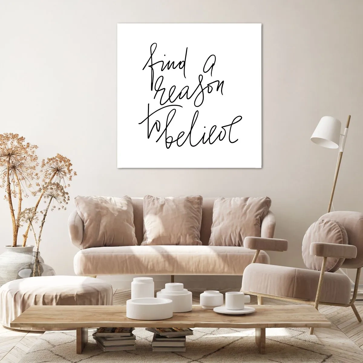 Bild auf Leinwand - Leinwandbild - Es ist möglich - 60x60 cm