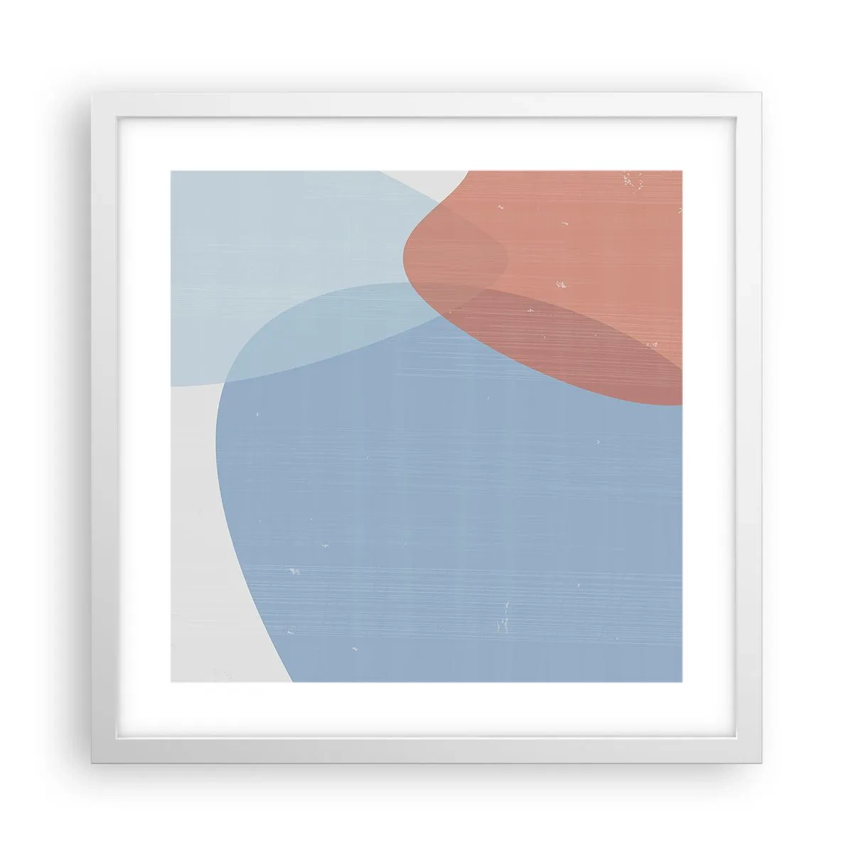 Poster in einem weißen Rahmen - Pastellbeziehungen - 40x40 cm