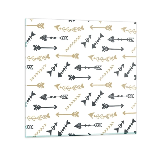 Glasbild - Bild auf glas - Der Traum des Bogenschützen - 70x70 cm