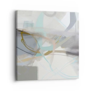 Bild auf Leinwand - Leinwandbild - Neblige Abstraktion - 40x40 cm