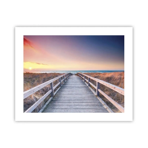 Poster - Baltische Abend-Aurora - 50x40 cm