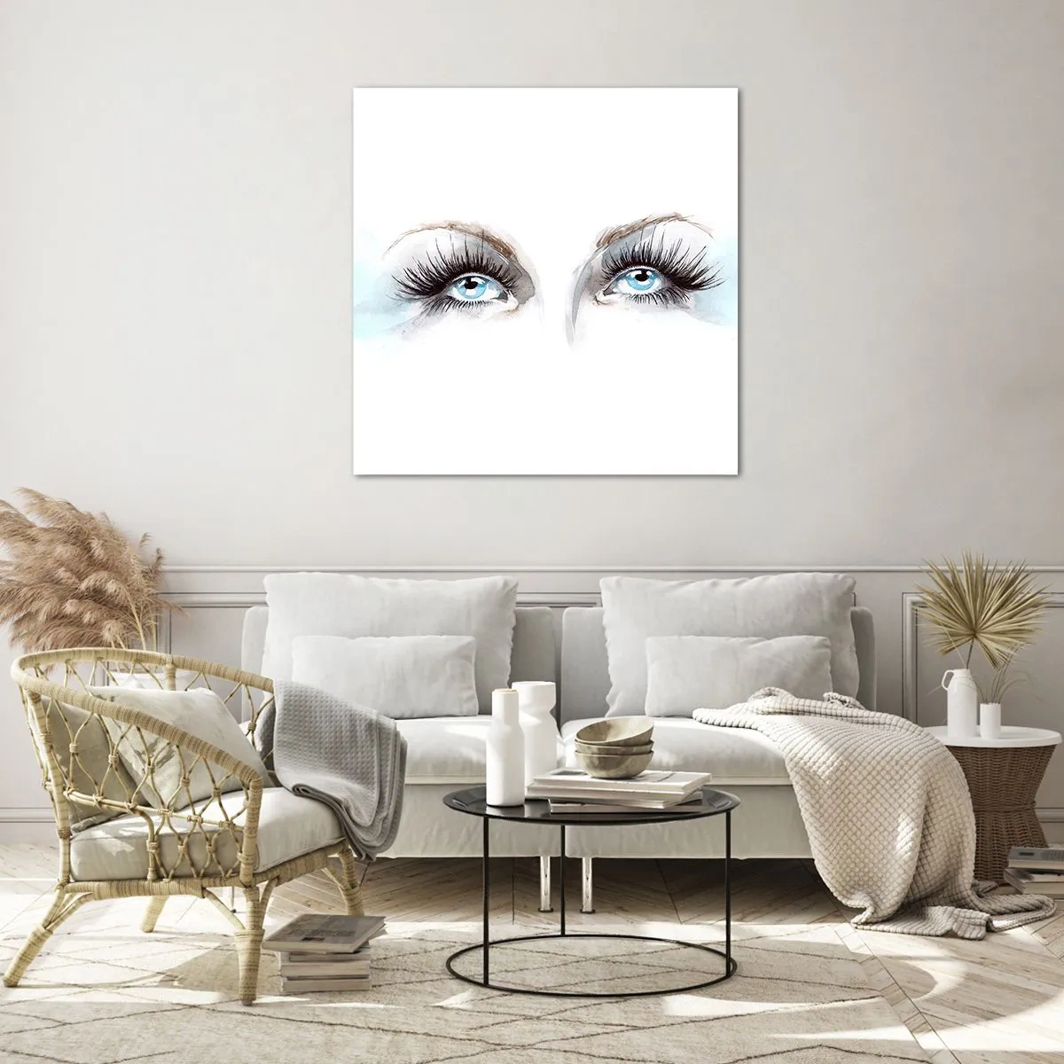 Glasbild - Bild auf glas - Engelsaugen? - 60x60 cm