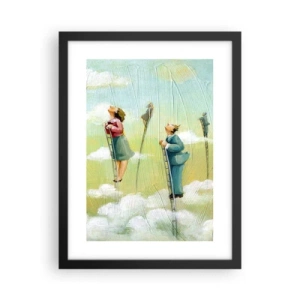 Poster in einem schwarzem Rahmen - Hinter deinem Traum - 30x40 cm