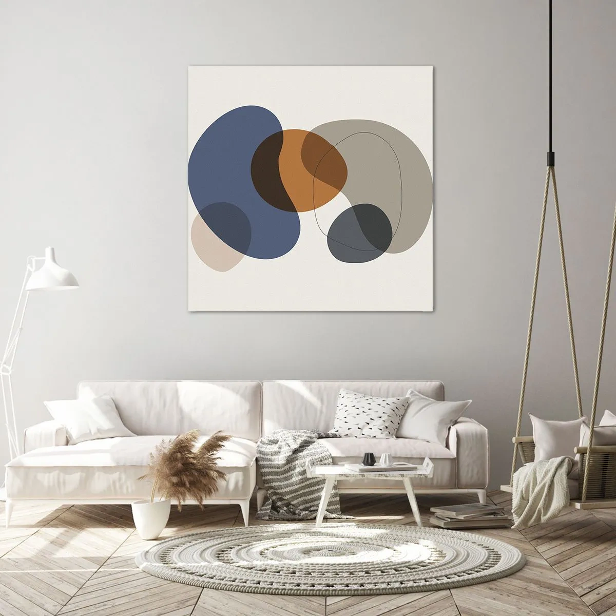 Bild auf Leinwand - Leinwandbild - Farbtropfen - 60x60 cm