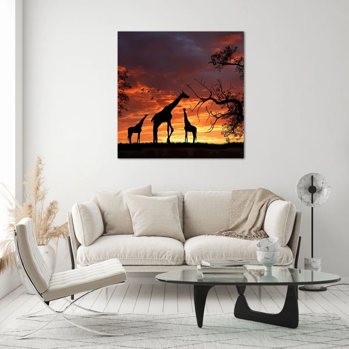 Glasbild - Bild auf glas - Ein kleines Abendessen mit deinen Liebsten - 40x40 cm