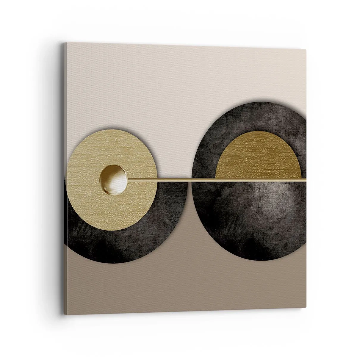 Bild auf Leinwand - Leinwandbild - Variationen rund um den Kreis - 70x70 cm