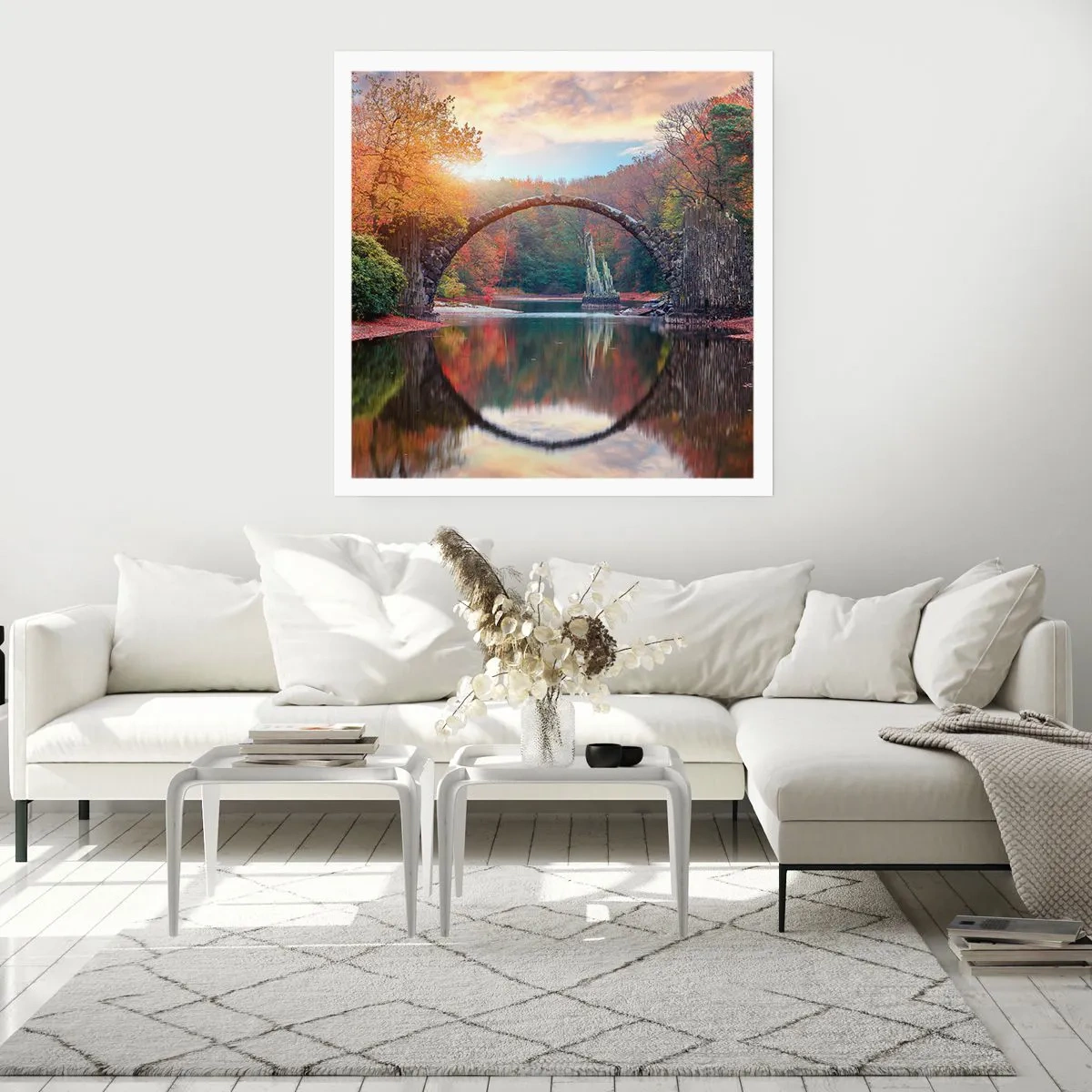 Poster - Auf der anderen Seite des Spiegels - 40x40 cm