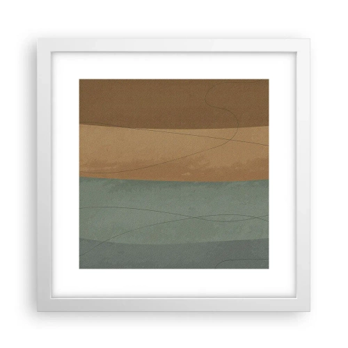 Poster in einem weißen Rahmen - Horizontale Komposition - 30x30 cm