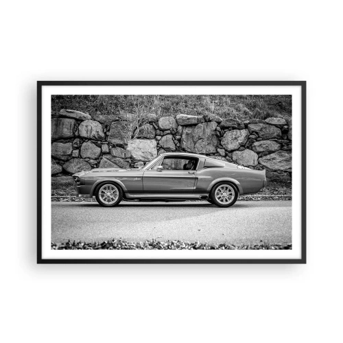 Poster in einem schwarzem Rahmen - Die Legende der 1960er - 91x61 cm