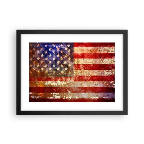 Poster in einem schwarzem Rahmen - Ruhm verblasst nicht - 40x30 cm