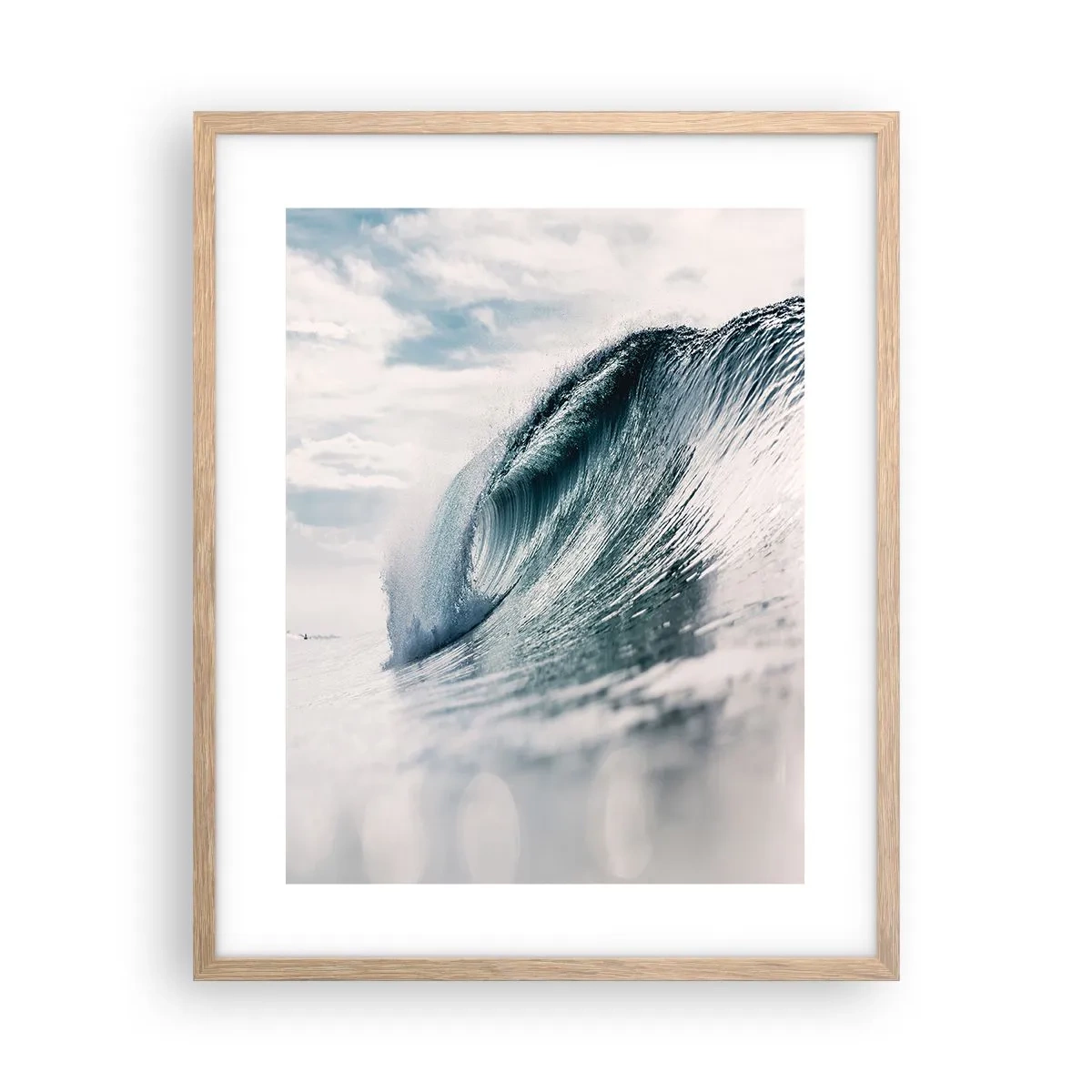 Poster in einem Rahmen aus heller Eiche - Wasserspitze - 40x50 cm