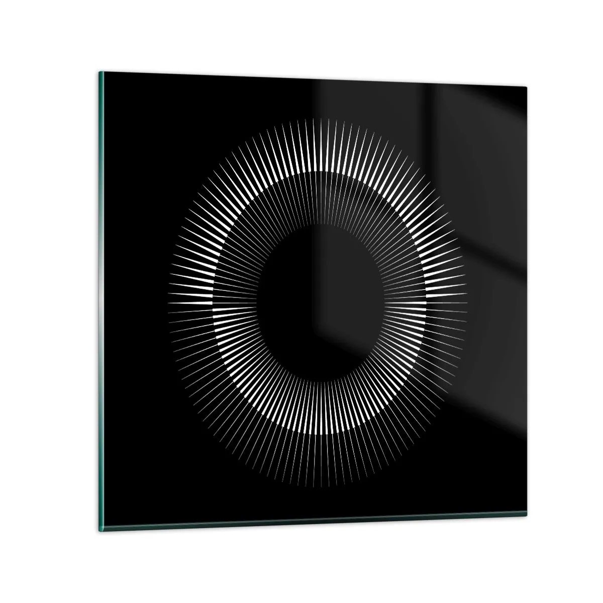 Glasbild - Bild auf glas - Schwarze Sonne - 30x30 cm