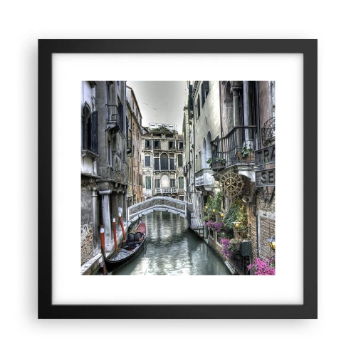 Poster in einem schwarzem Rahmen - Seit Jahrhunderten in stiller Besinnung - 30x30 cm