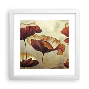 Poster in einem weißen Rahmen - Weideland - 30x30 cm