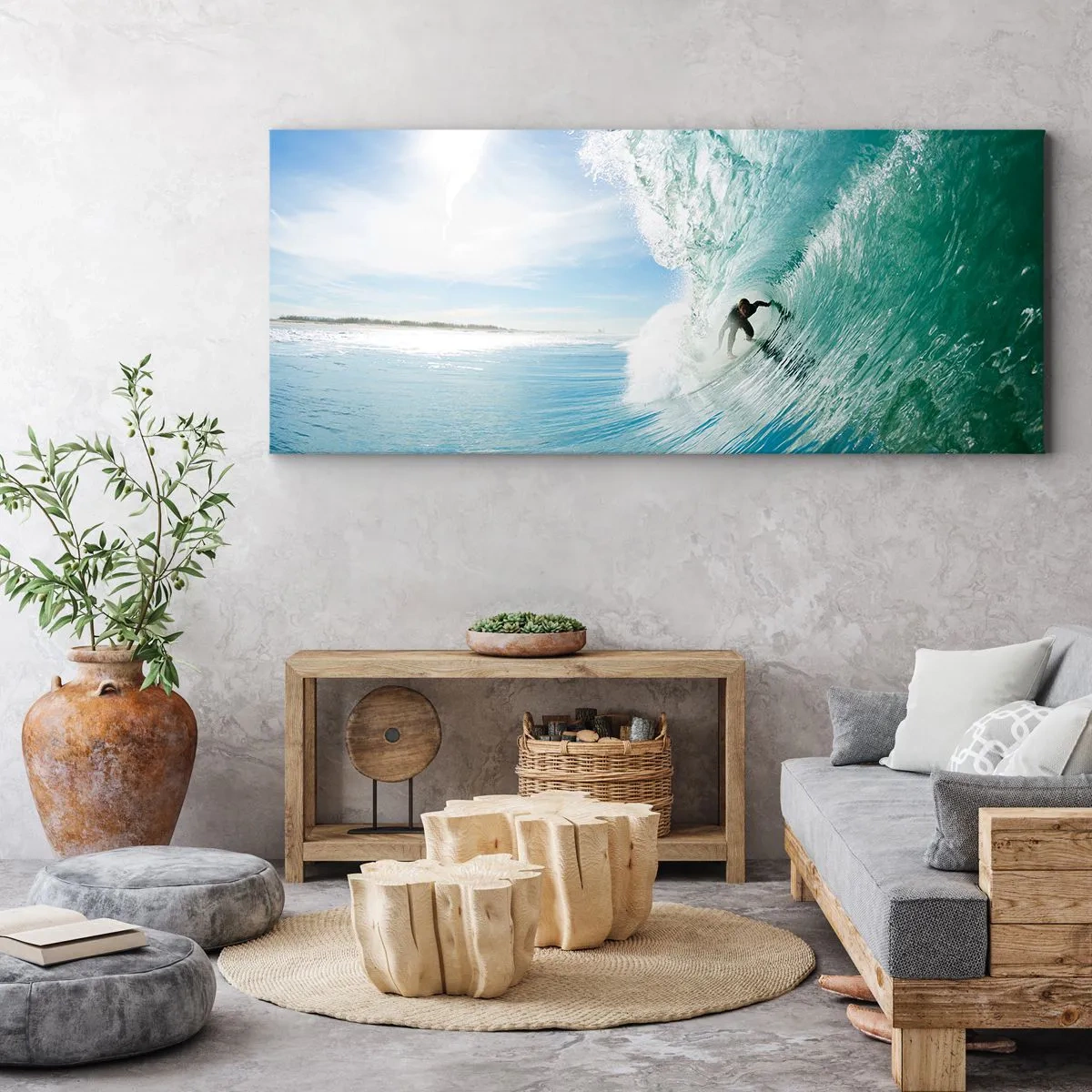 Bild auf Leinwand - Leinwandbild - Immer Top - 100x40 cm