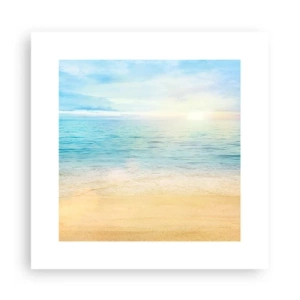 Poster - Großes Blau - 30x30 cm