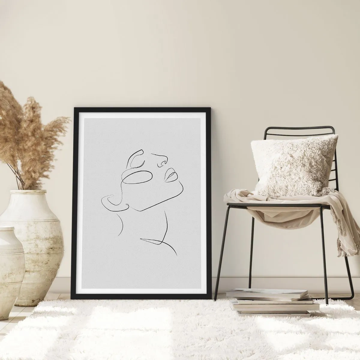 Poster in einem schwarzem Rahmen - Die Drehungen und Wendungen der Träume - 30x40 cm